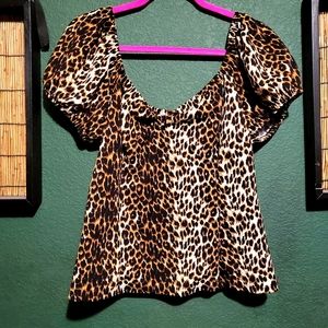 Vixen cheetah powderpuff shirt